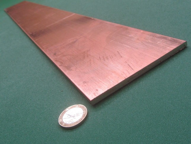 110 Copper Bar 1/2 Hard, 3/16″ Thick x 4″ Wide x 36 Inch Length
