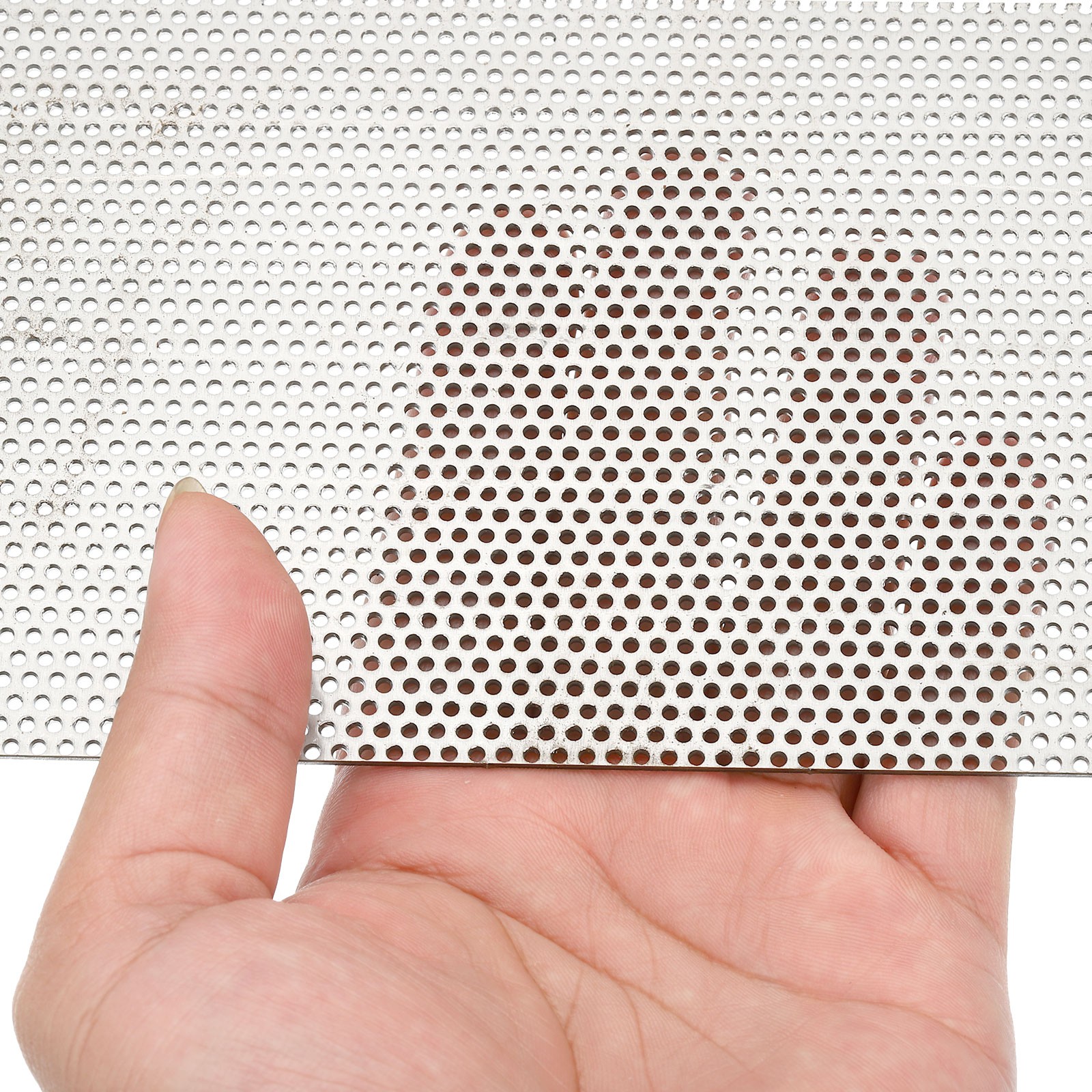 7.9″ L x 3.9″ W Perforated Metal Sheets, 2pcs 16Ga 0.06″Hole 304 Stainless Steel