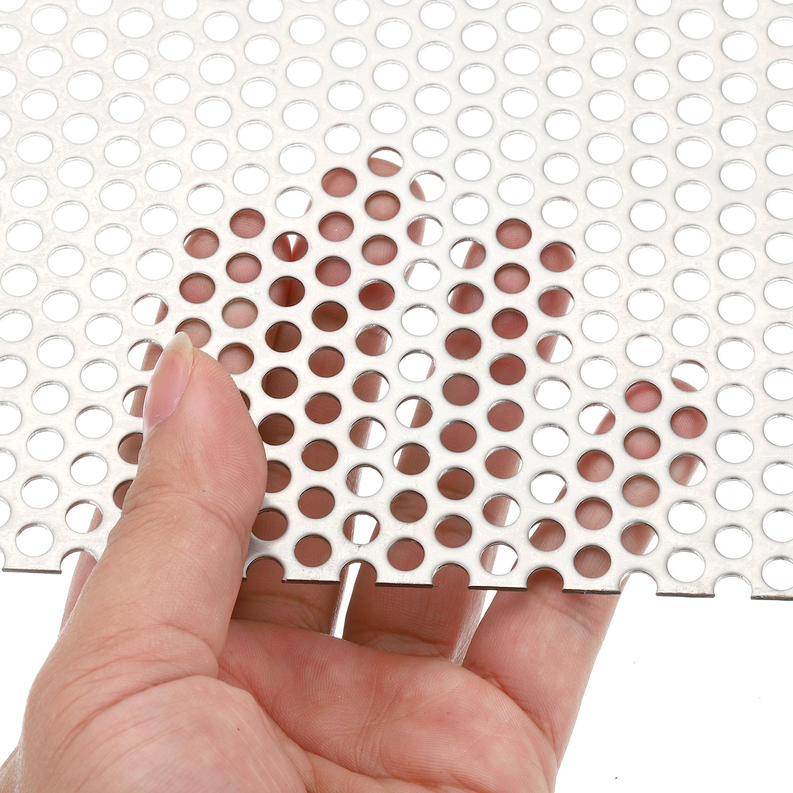 11.8″ L x 7.9″ W Perforated Metal Sheets, 16Ga 0.2″ Hole 304 Stainless Steel