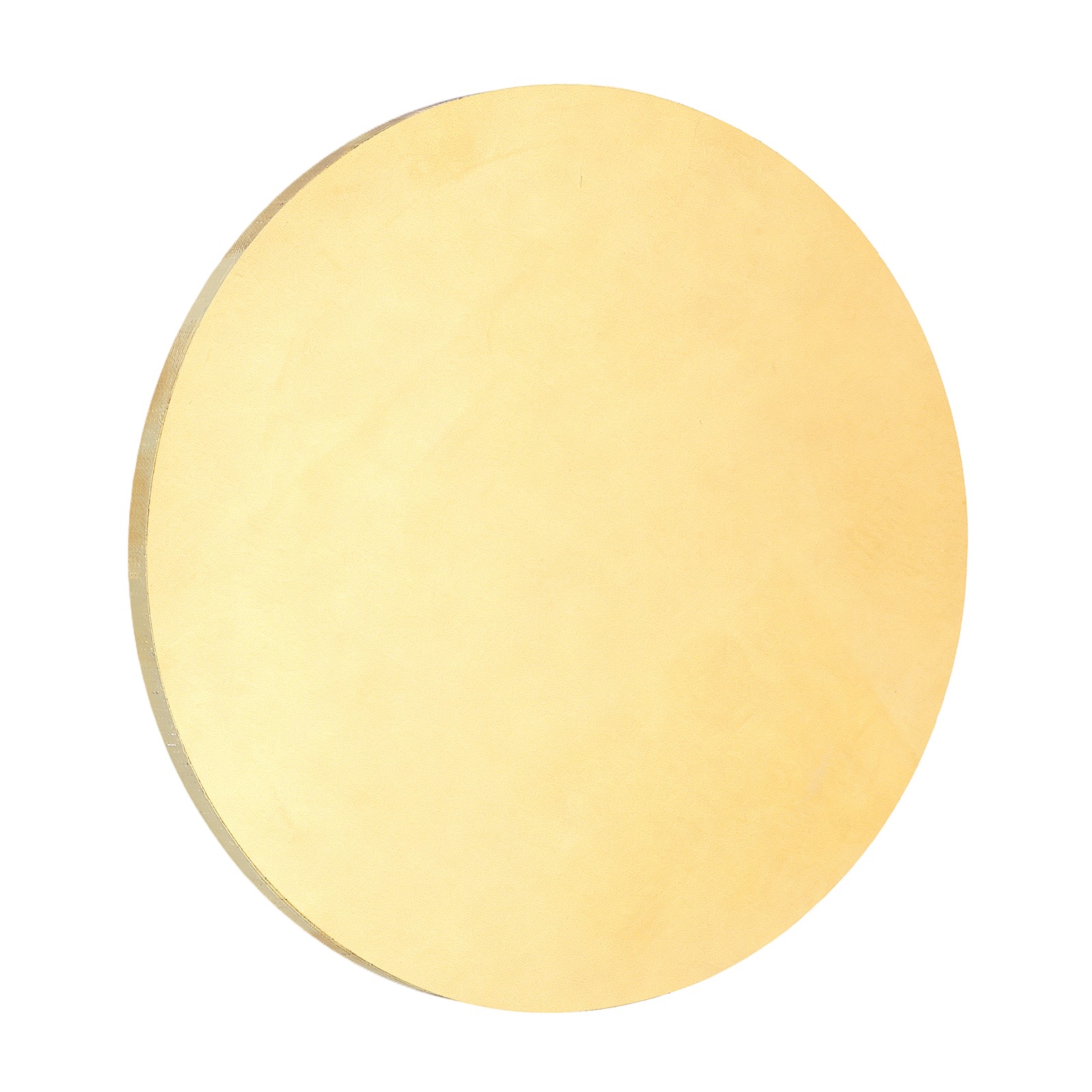 Brass Round Plate, 0.16″(4mm) Thick 3.15″(80mm) Dia H65 Brass Round Sheet
