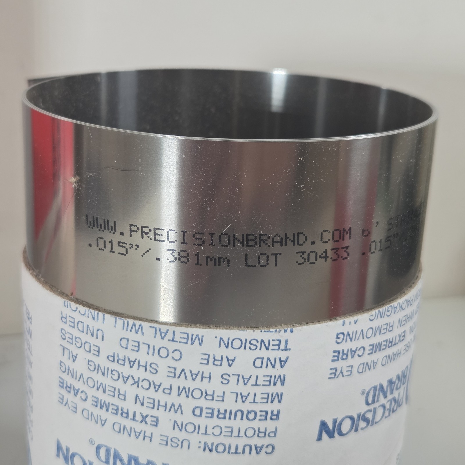 Precision Brand Stainless Steel Shim 6″ X 50″, .015 Guage