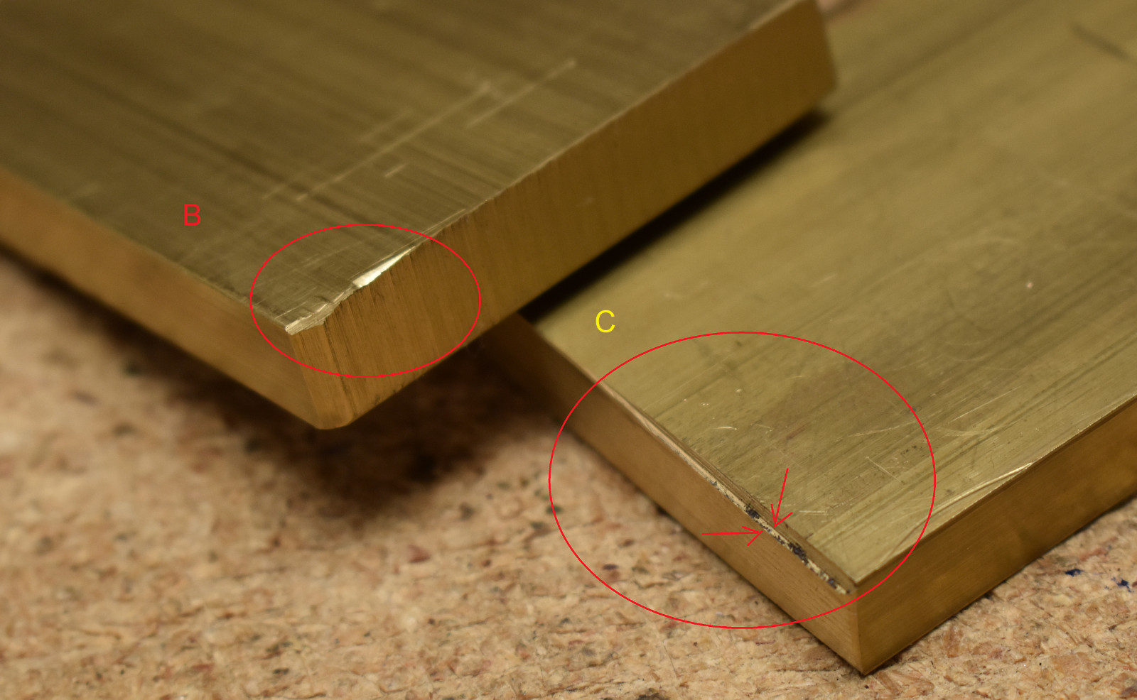 (8) pieces 360 SOLID BRASS bar stock 3/8 x 2″ x lengths 2″ to 3-1/2″ -CUTOFFS