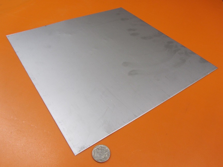 321 Weldable Stainless Steel Sheet, .016″ Thick x 12″ Wide x 12″ Length, 1 Unit