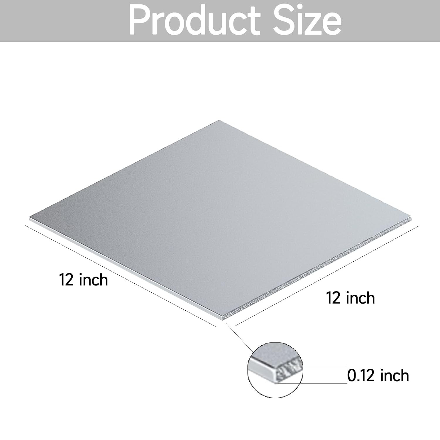 304 Stainless Steel Sheet – 12″ X 12″ X 1/8″ Thin Stainless Steel Plate 1/8 Inch