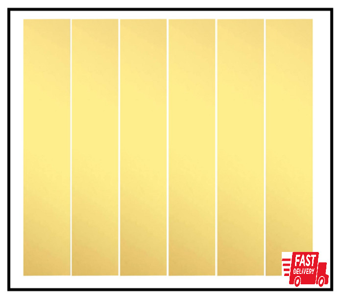 Brass Strip Shim Stock Assortment 1″x6″ 6pcs 0.002″-0.016″ Thickness