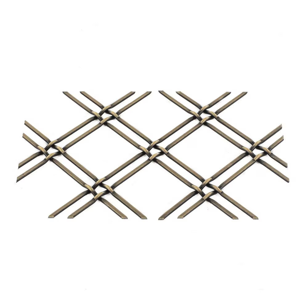 Architectural Products by Outwater 18in x 24in Flat Crimp | Antique Brass |
