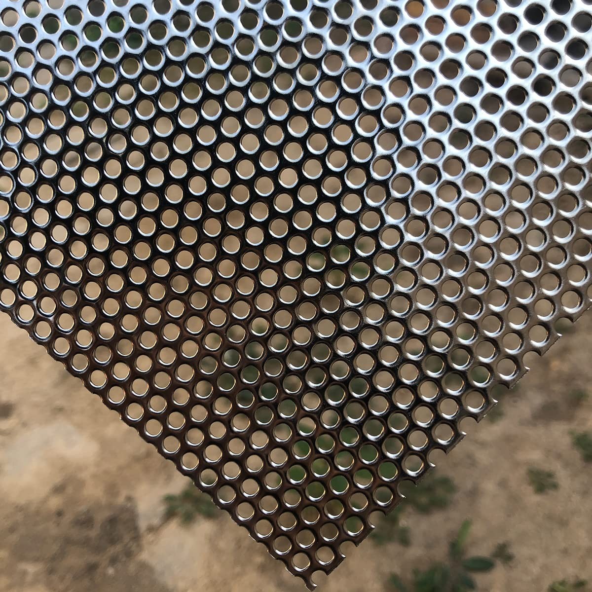 Perforated Stainless Steel Sheet 20GA 19.6″X9.8″ Rectangle
