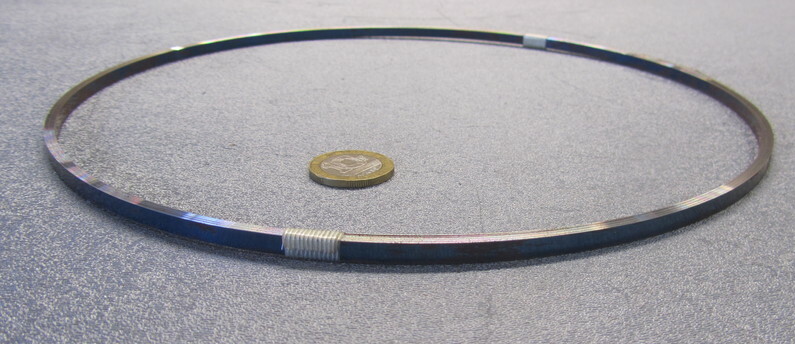 1095 Hard Blue Tempered Spring Steel Shim .012″ Thick x .187″ Wide x 25 Ft Long