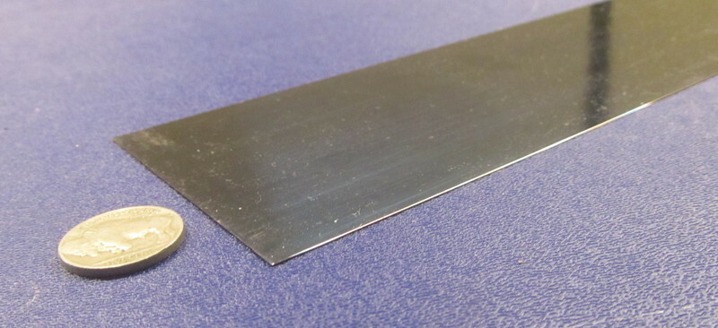 1095 Hard Blue Tempered Spring Steel Shim .015″ Thick x 3.00″ Wide x 600″ Long