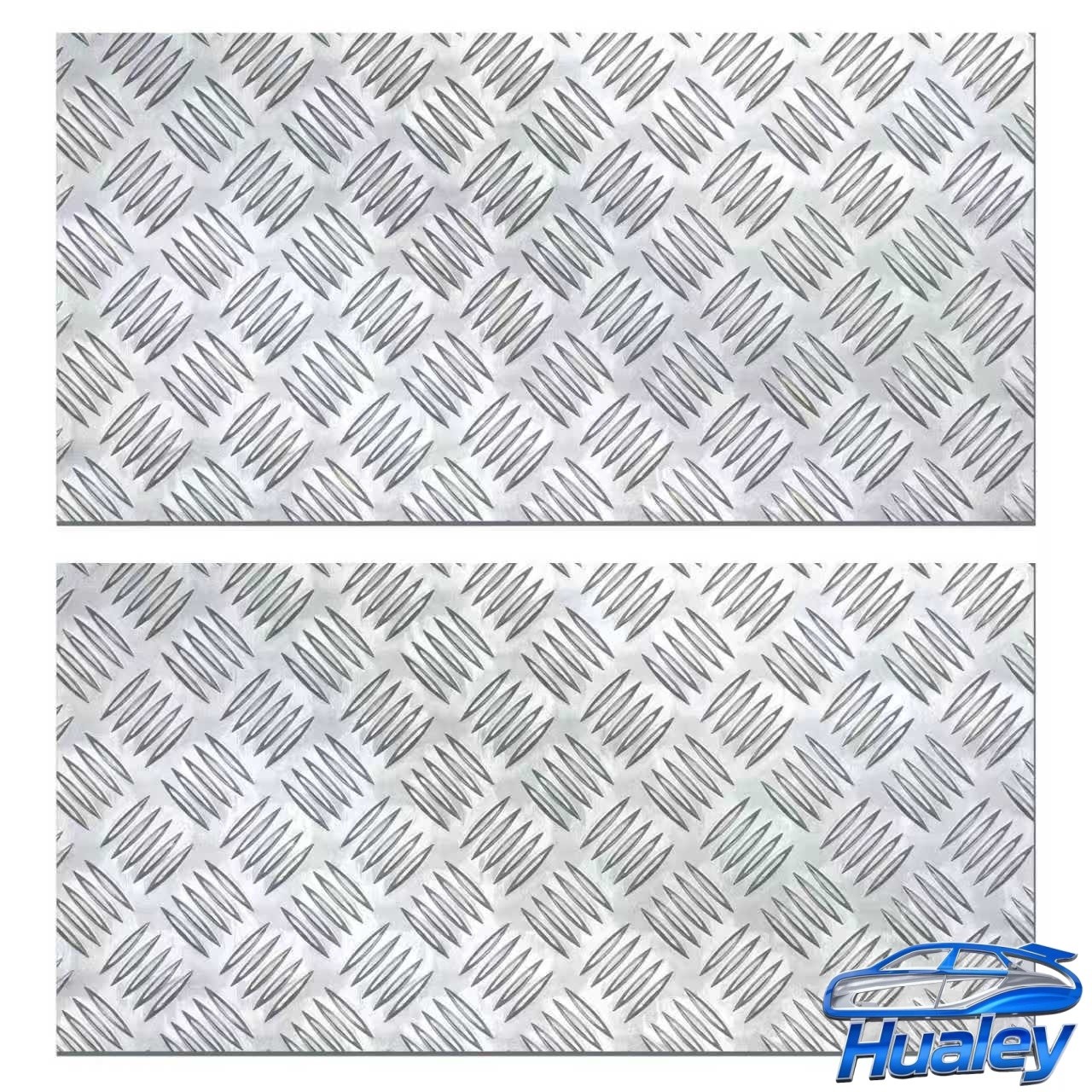 Thick Solid Aluminum Diamond Plate 2 Pack 254×508mm RV Trailer Panel Sheets