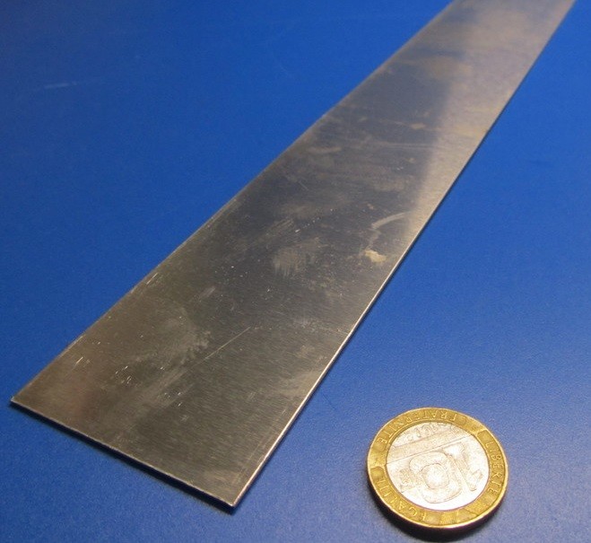 6061 T6 Aluminum Bar .016″ Thick x 2.0″ Wide x 48″ Length, 3 Pieces