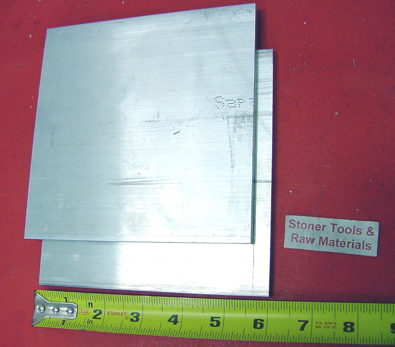 2 Pieces 3/8″ X 6″ ALUMINUM 6061 FLAT BAR 6″ long T6511 Extruded Mill Bar Stock