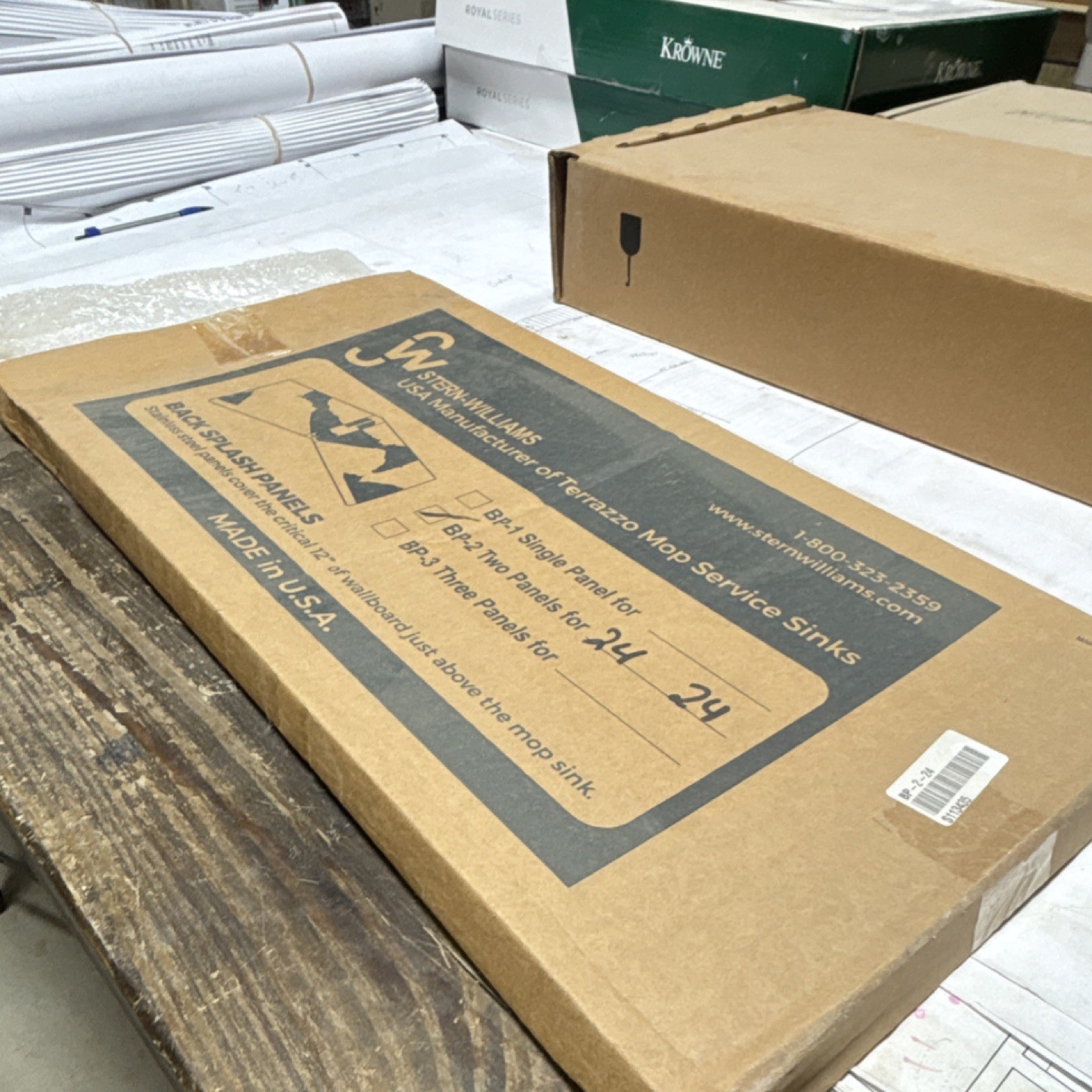 Stern-Williams SFRP2448 Stainless Steel Splash Panel Flat Stock 24x48x0.050″