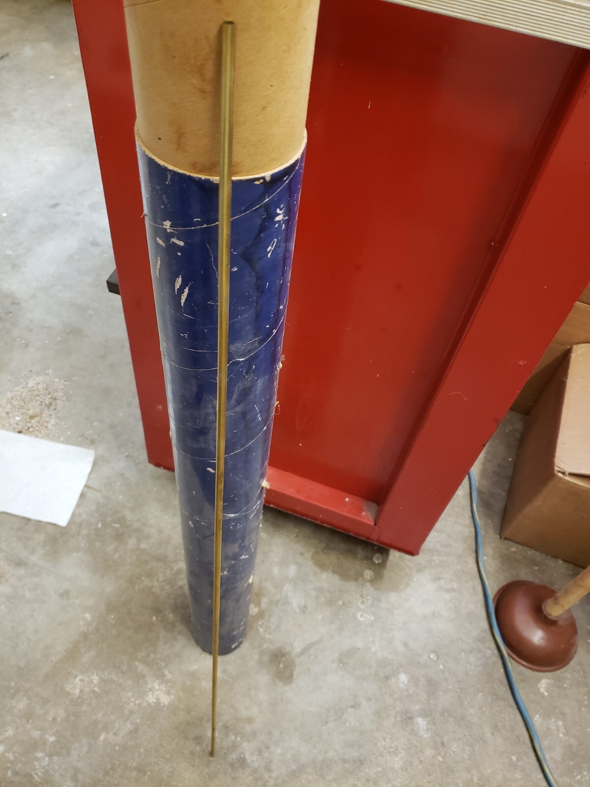 Round Brass Seamless Tube Stock, PK 5, 5.45mm O.D. .054mm wall, x 36″