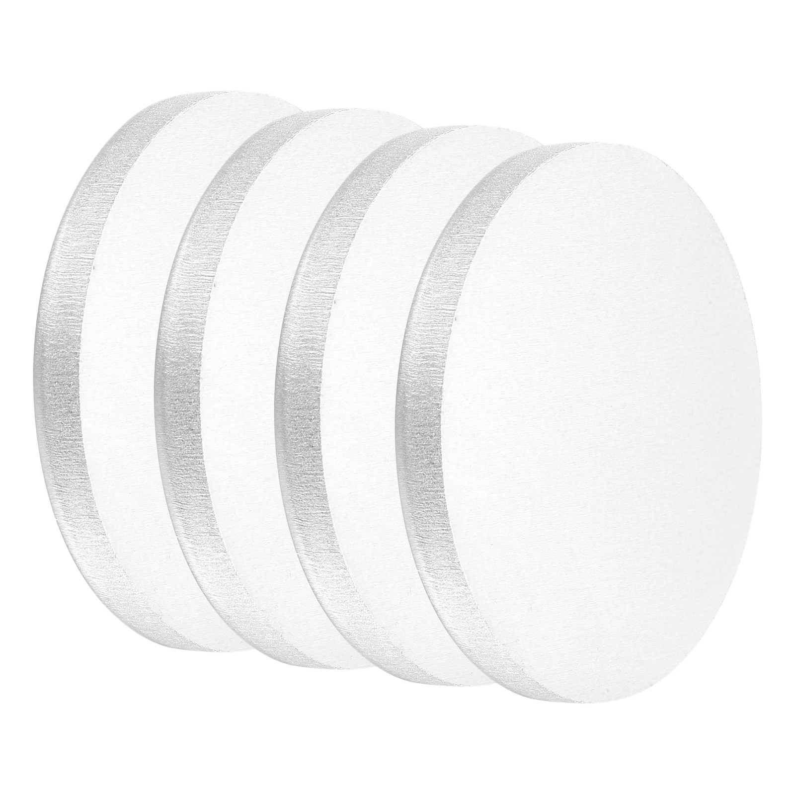 4Pcs Aluminum Disc 2″(60mm) Dia 0.24″(6mm) Thick Round 5052 Aluminum Sheets