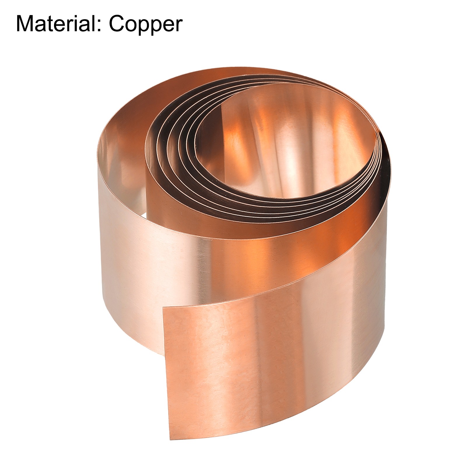 Copper Sheet Roll Metal Foil Plate 1000mm x 35mm x 0.1mm