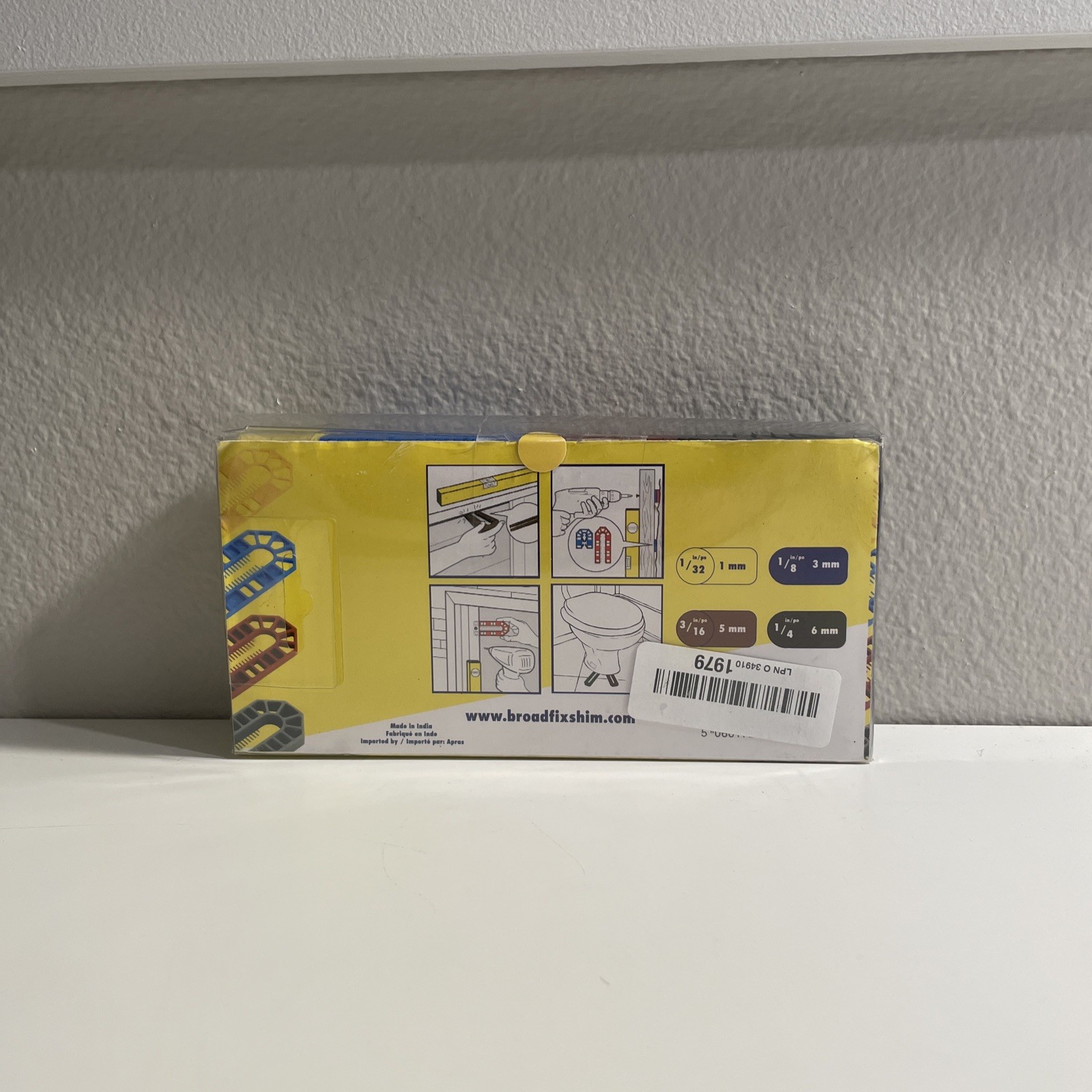 Shim Flat Plastic 60PK Standard U Shims