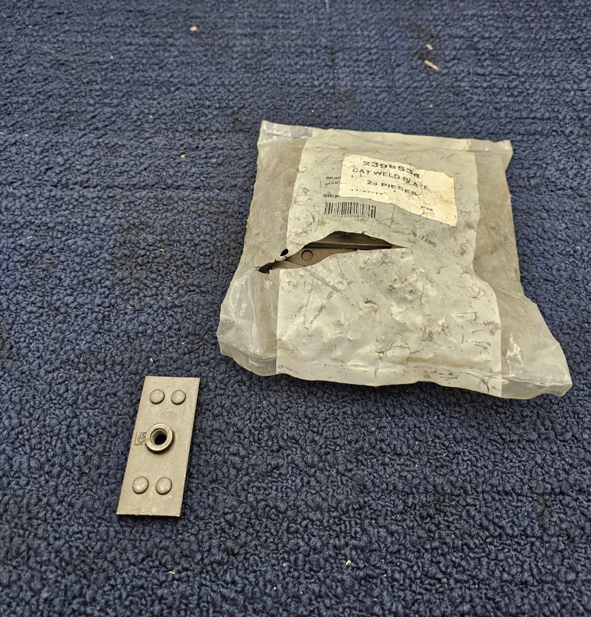 (QTY 25) 239-8534 2398534 M8x1.25 Weld Plate fits CAT 277D 297D2 257D3 297D XHP