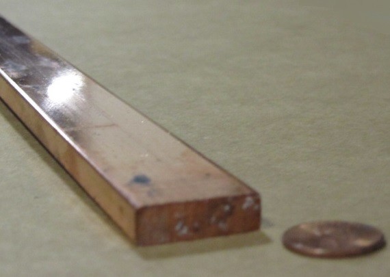 110 Copper Bar H02, 5/16″ Thick x 1.0″ Wide x 36 Inch Length