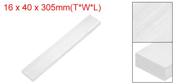 Square 6063 Aluminum Flat Bar, 5/8″ Thickness 1-9/16″ Width 12″ Length
