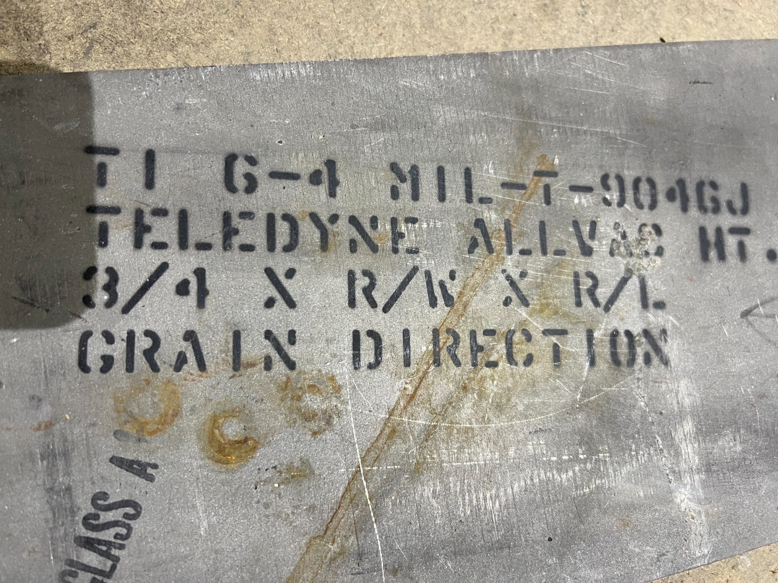 titanium plate Grade 4 MIL-T-9046J