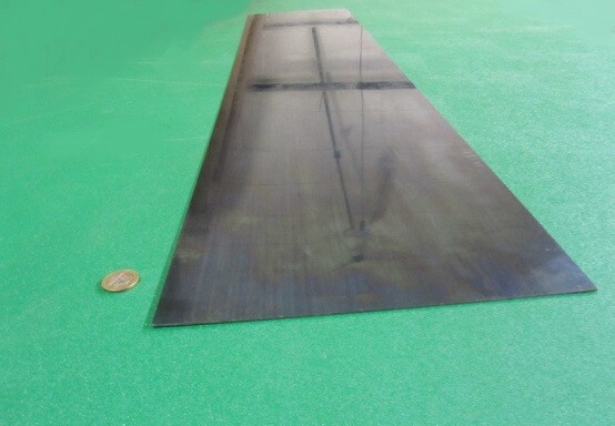 1095 Hard Blue Tempered Spring Steel Shim 0.050″ x 10.0″ x 48″ Length
