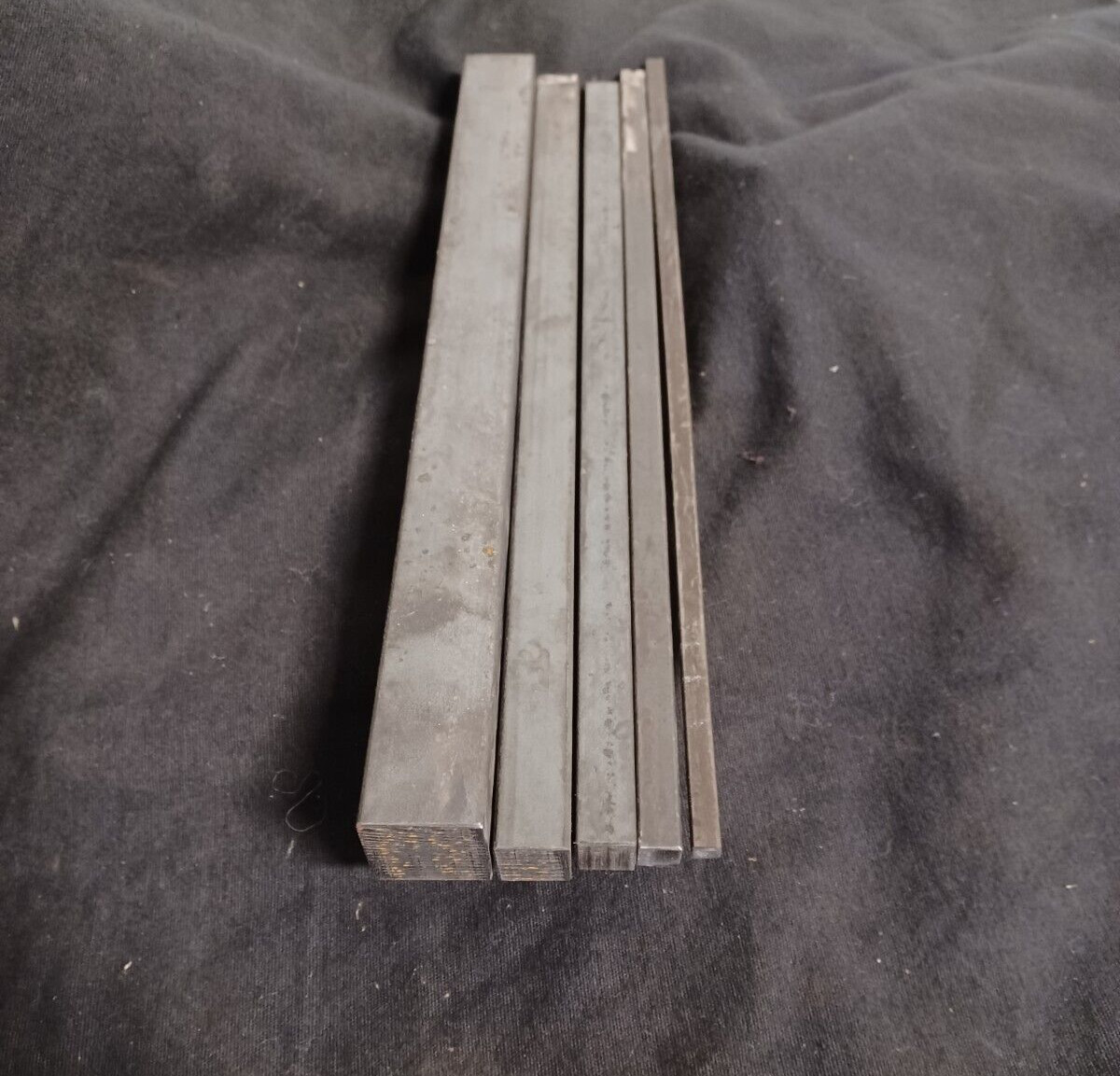 5 pc 12″ STEEL Blacksmith lathe iron square bars A36 metal 1/4 3/8″ 1/2″ 5/8″ 1″