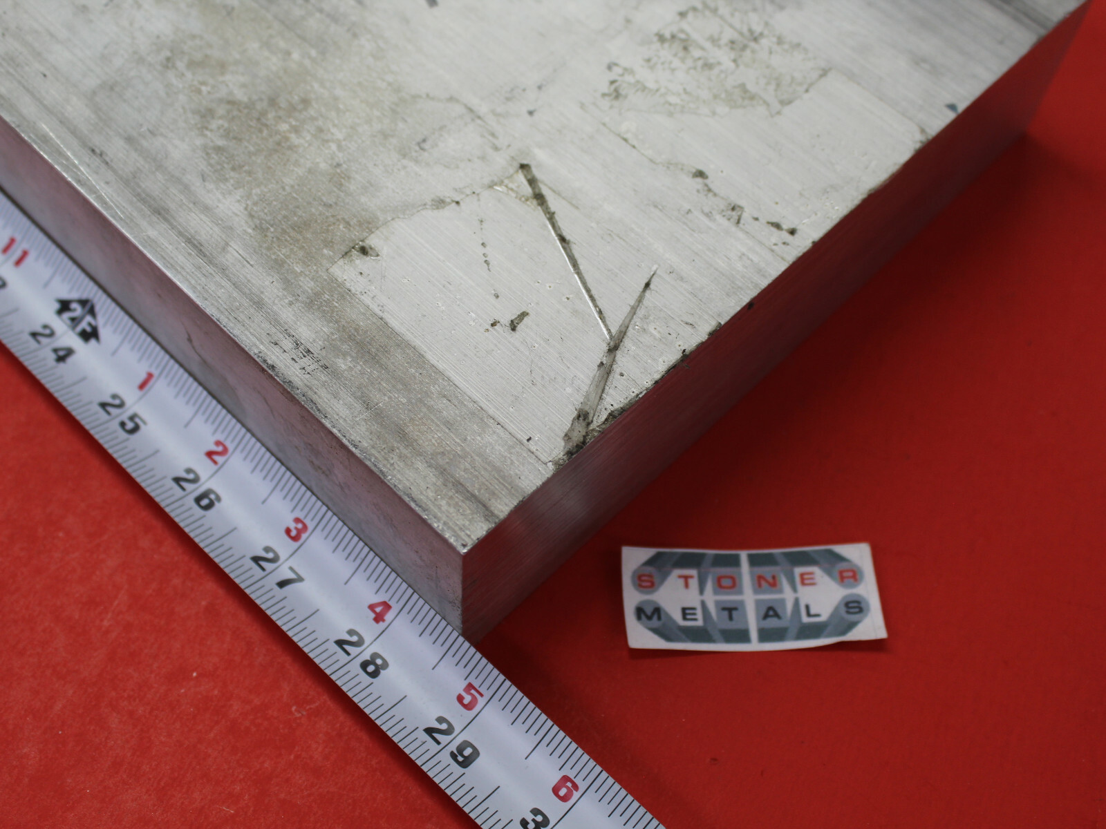 2 Pcs 2″x 8″ ALUMINUM 6061 FLAT BAR 28.5″ long Solid T6 Extruded Mill Bar Stock