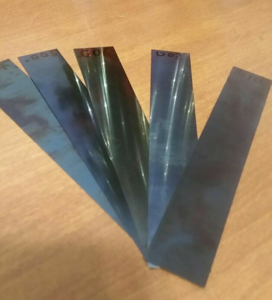 Blue Tempered Spring Steel Shim stock .004 .005 .006 0.007 .010 004 005 006 007
