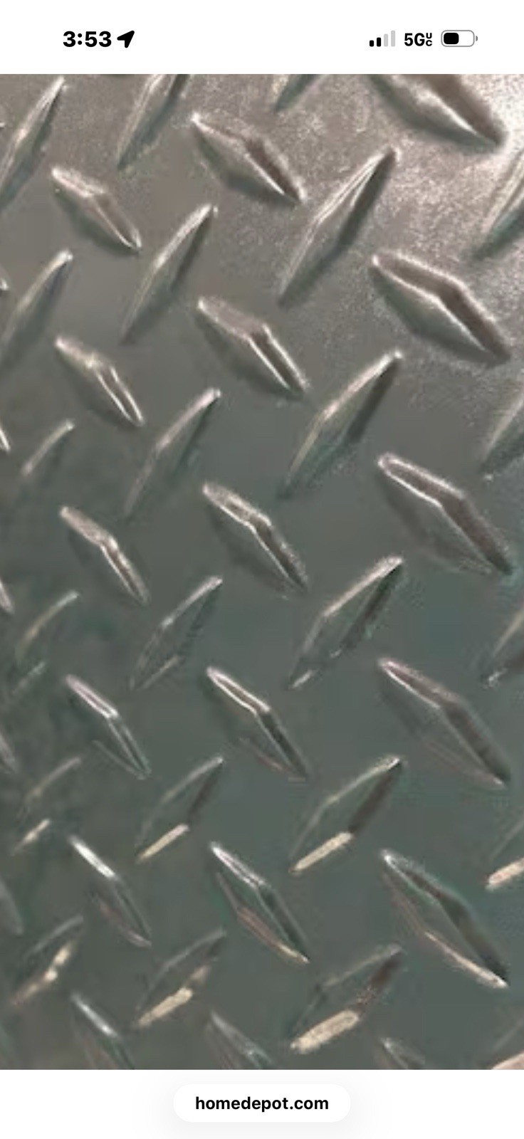 8ft x 4ft Steel Diamond Plate Sheet 12ga 1/8″ Thick Flat Metal Stock