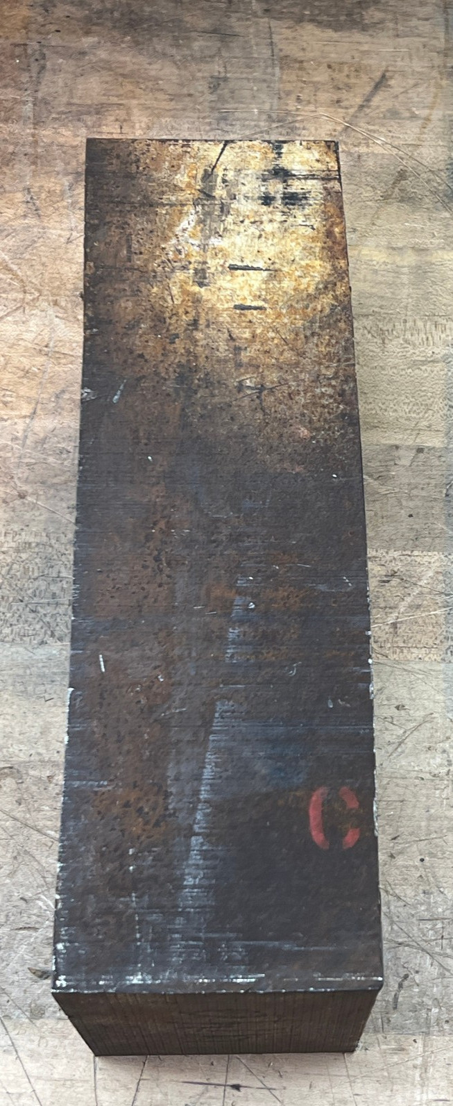 4140 Tool steel chunk flat bar stock 57.7 lb – 11 1/2 x 5 x 3 1/2 (read) Cut off