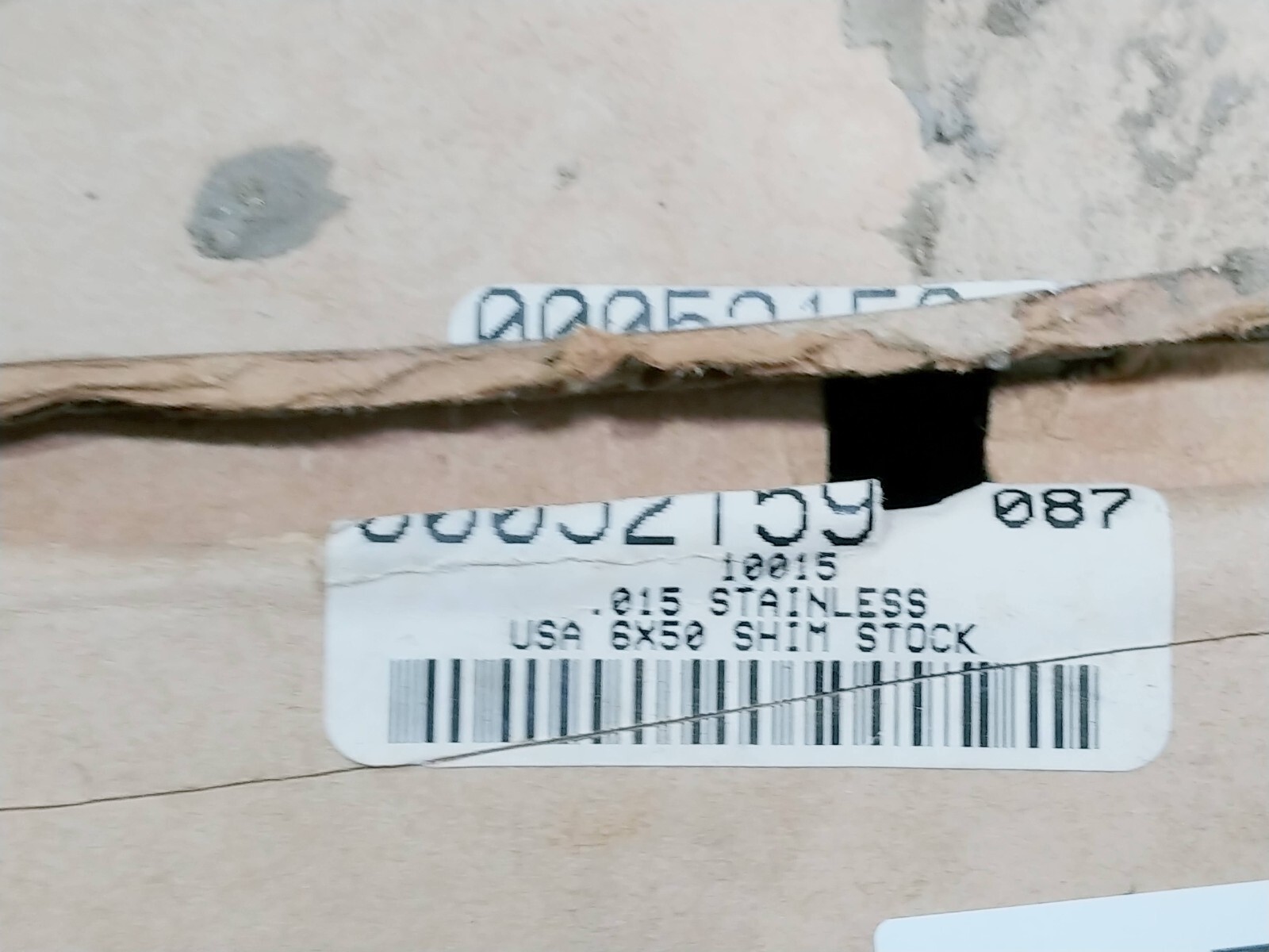 0.015″ 6″ x 50″ Stainless Steel Shim Stock ShopAid 10015 Roll 00052159 087