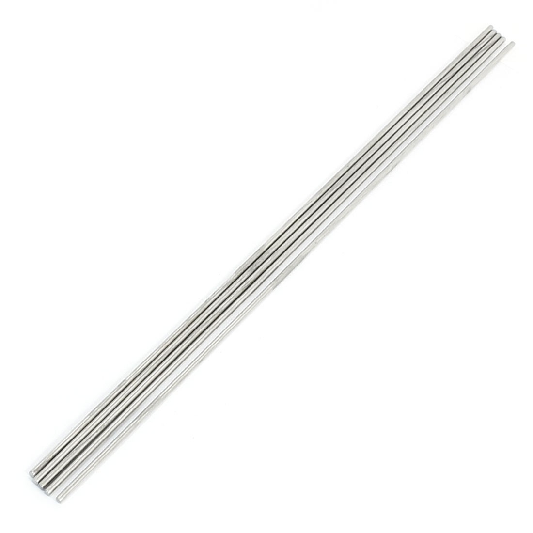 5Pc Silver Tone Stainless Steel 300 x 2.5mm Round Rod Axle for Boat