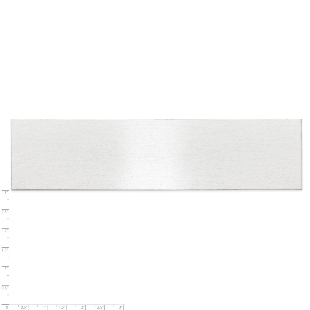 1 7/8 x 7 1/2 Satin Aluminum Plates-Set of 6