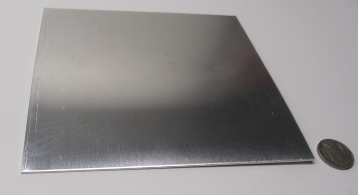 1100 Aluminum Sheet Softened (O) .080″ Thick x 6.0″ Wide x 6.0″ Long, 2 Units