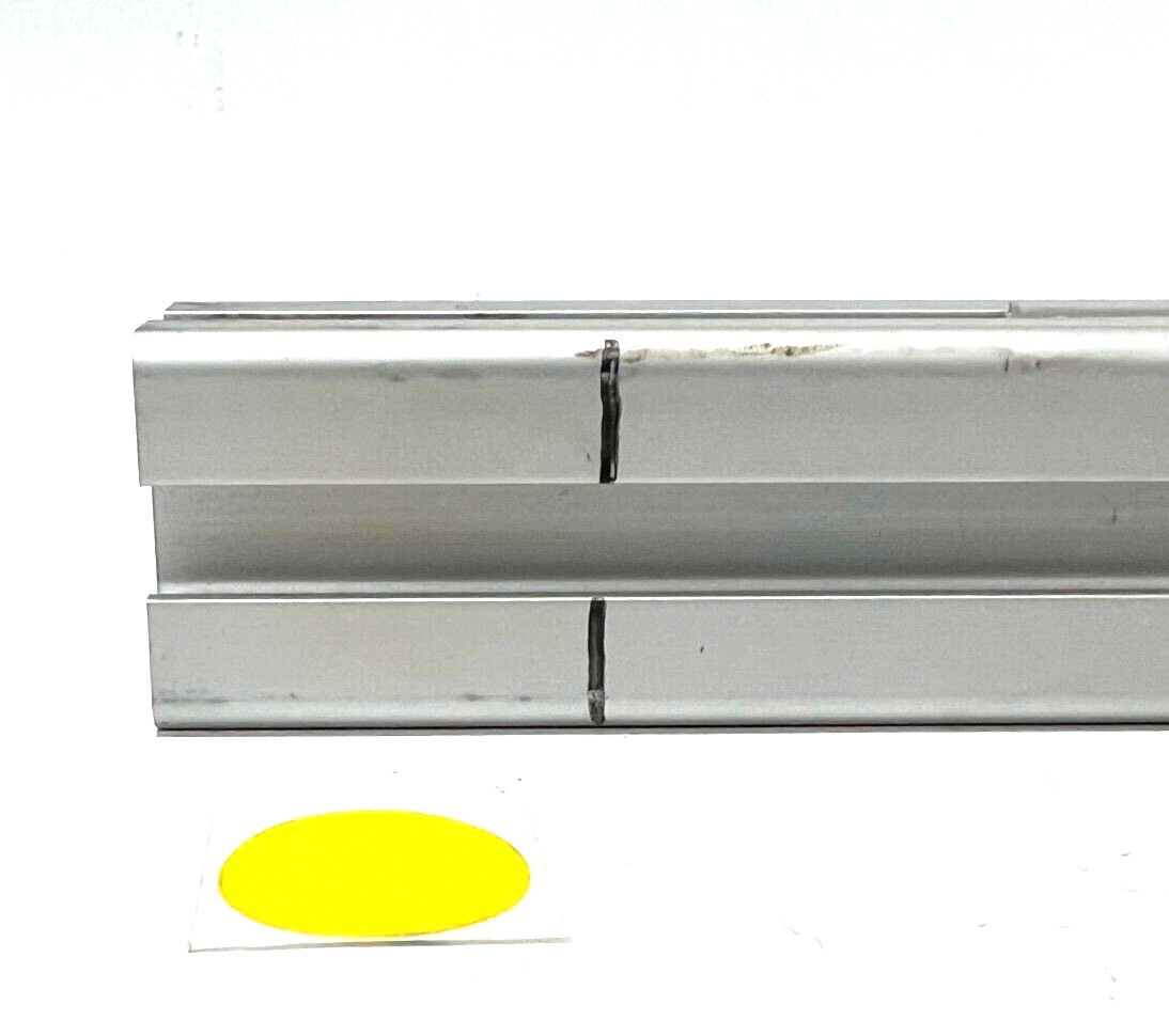 80/20 T-SLOT ALUMINUM EXTRUSION 1-1/8″ x 1-1/8″ LENGTH 16-3/4″ LOT OF 2