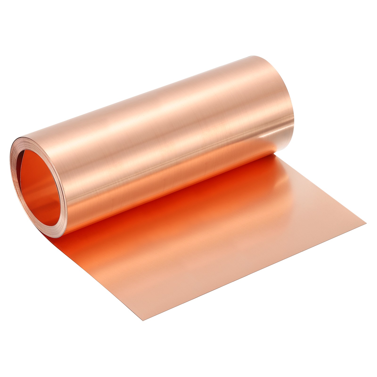 Pure Copper Sheet Roll, 0.3mm 22Ga Thick T2 20Ft x 8in Copper Strip for Craft