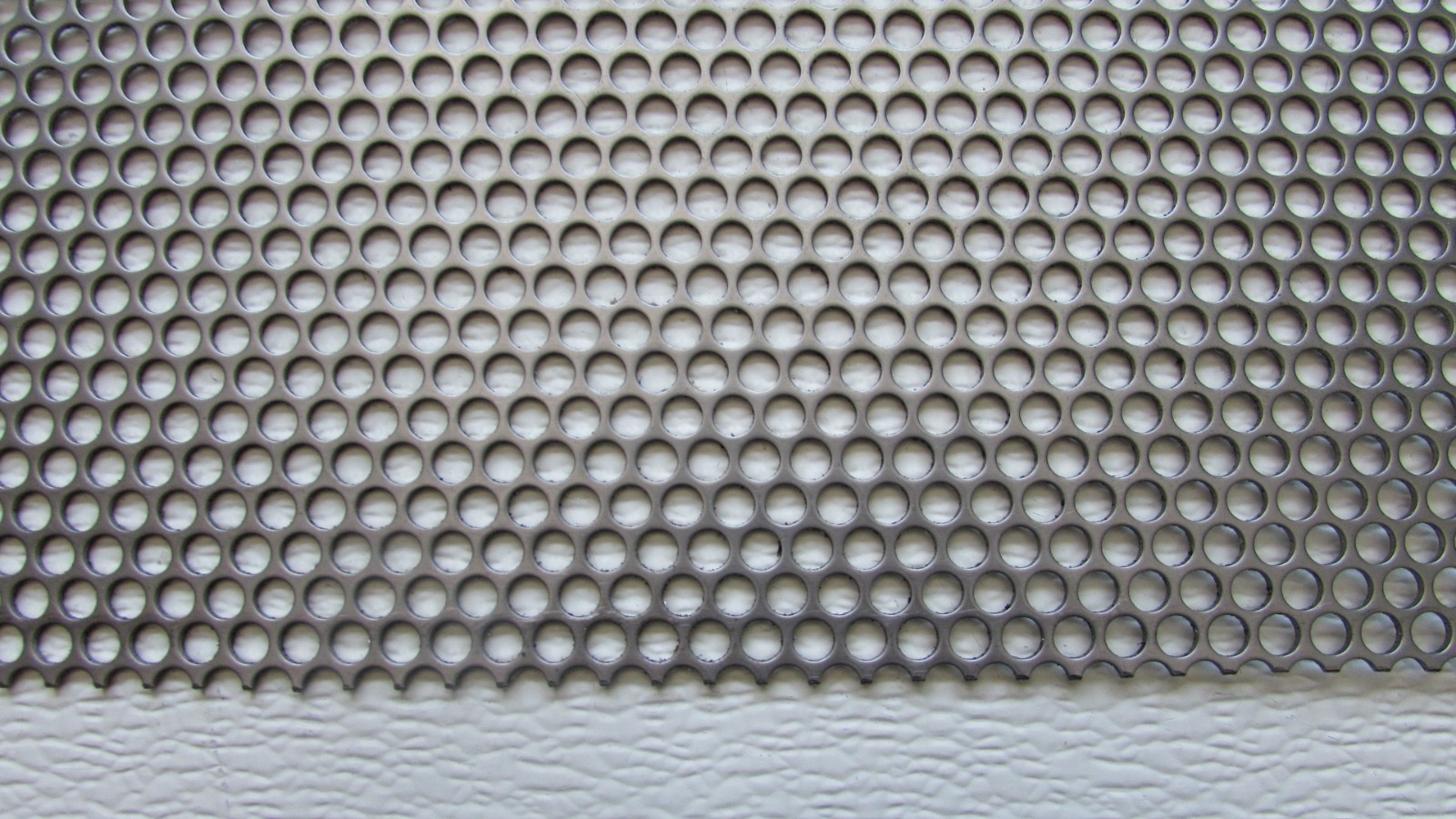1/4″HOLES ON 5/16″CENTER–16 GA.-STAINLESS PERFORATED SHEET- -5″ X 12″