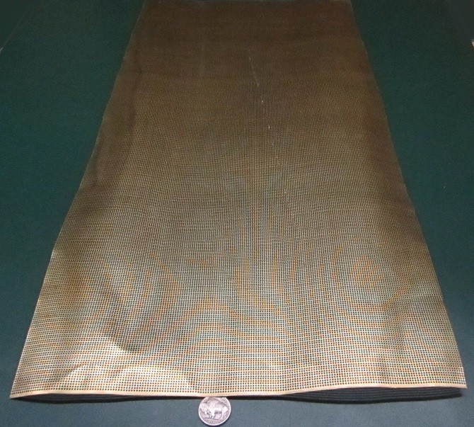 Brass Perforated Extra Thin Sheet, .016″ Thick x 24″ x Per Ft”, .045″ Hole Dia.