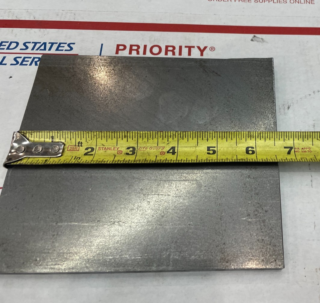 3/8 x 5-3/4 x 6-1/2 inch steel plate 5-3/4” x 6-1/2” A36 Hot Roll 375″ Thick