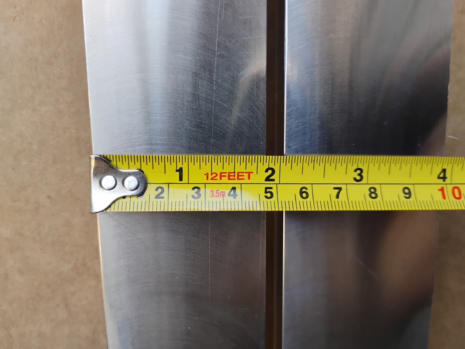 2 pc- 316 Stainless Steel Flat Bars 5/8″×1-7/8″×33-3/4″ Cold Rolled, Polished