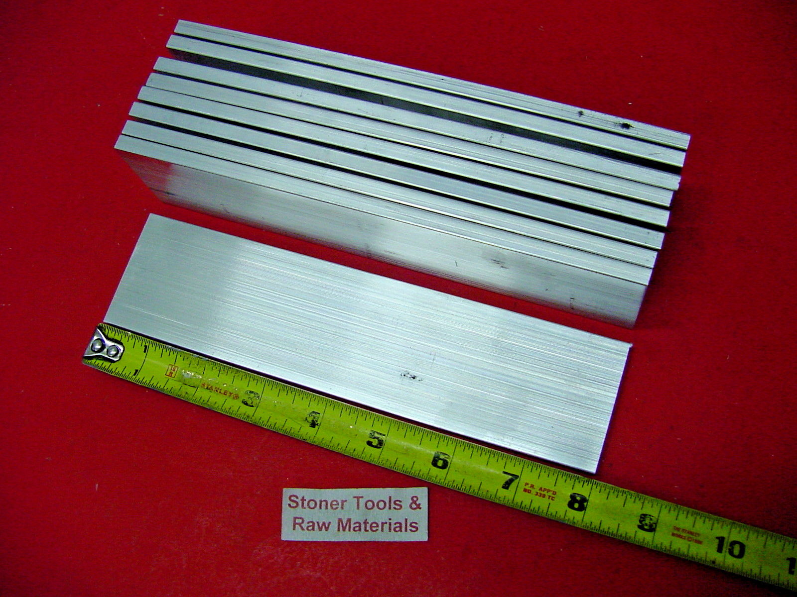 20 Pieces 1/8″ X 1-1/2″ ALUMINUM 6061 FLAT BAR 8″ long .125″ Plate Mill Stock