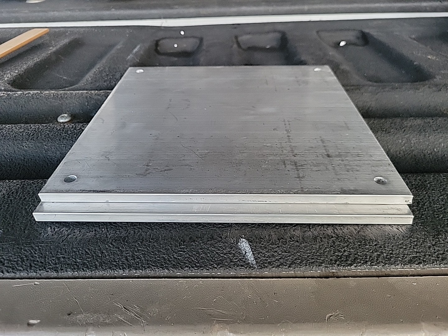 (2) pcs 1/4″ 8″x 8″ ALUMINUM Flat Bar 8″ T6511 NeW drilled Extruded Mill Stock