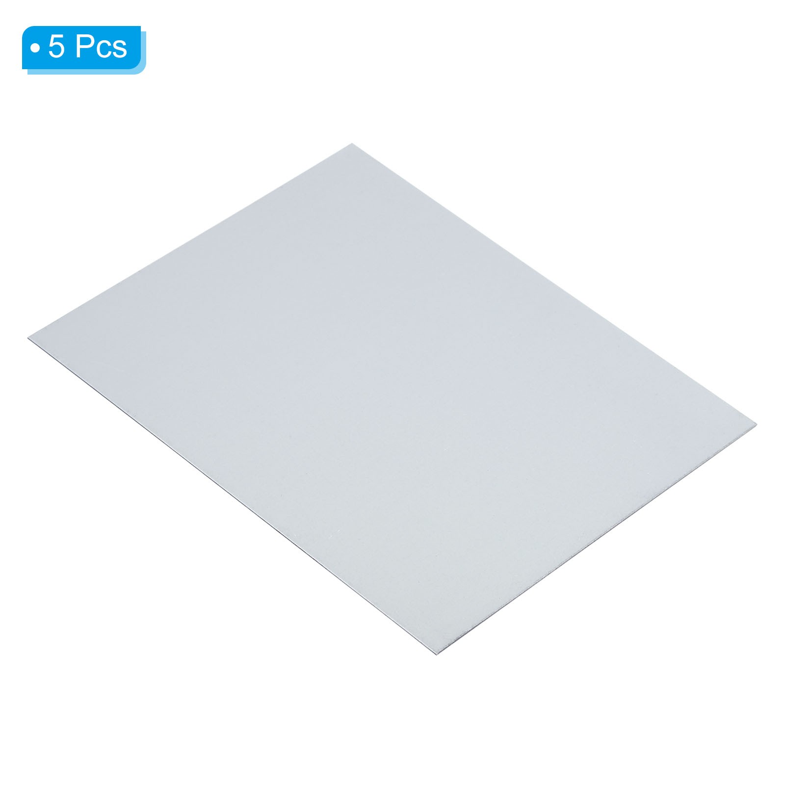 5pcs Galvanized Steel Sheet, 10x8cm Metal Sheet Plate Panels 0.5mm Thick
