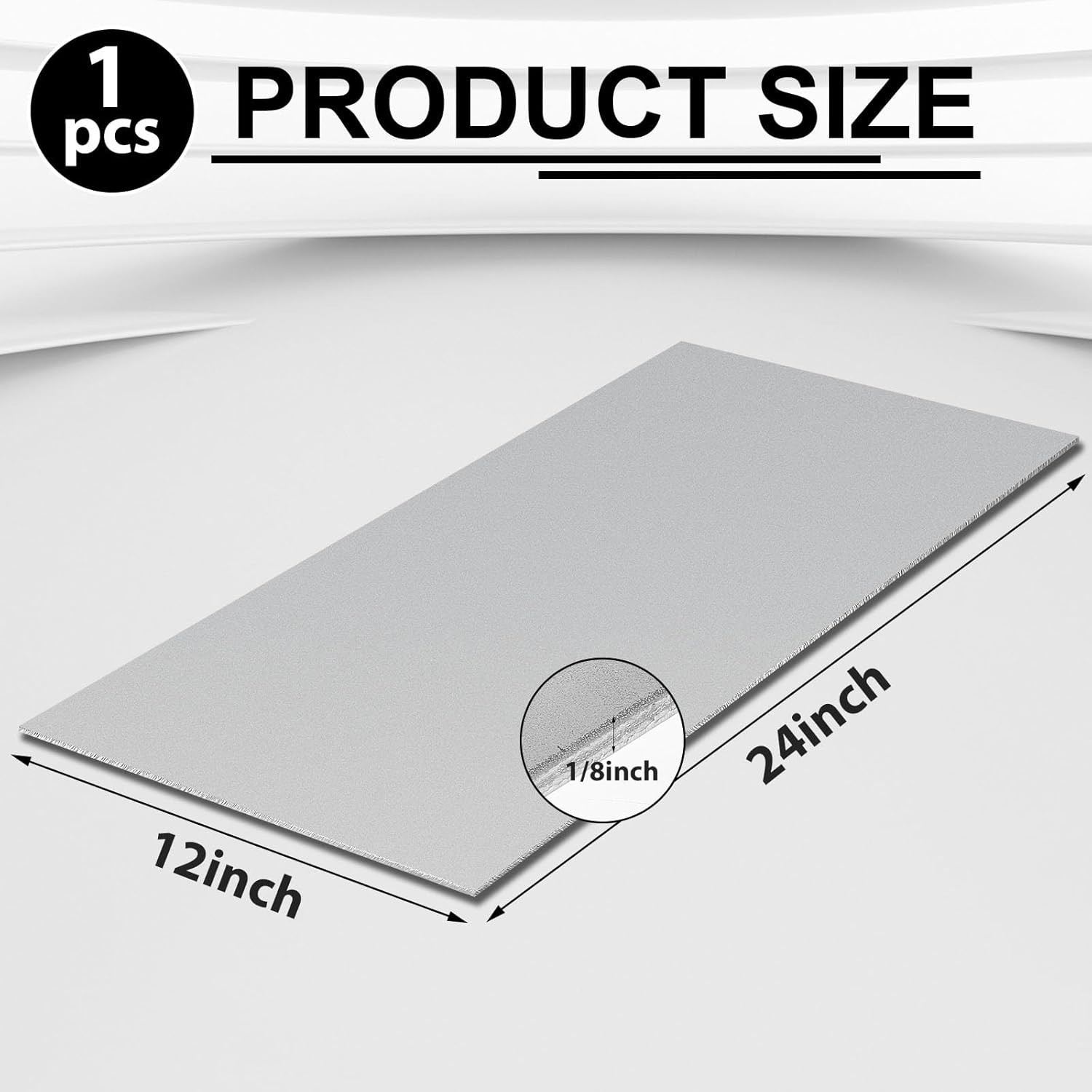NEW 304 Stainless Steel Sheet 24x12x1/8 Plate Shim Metal Kitchen DIY Crafting