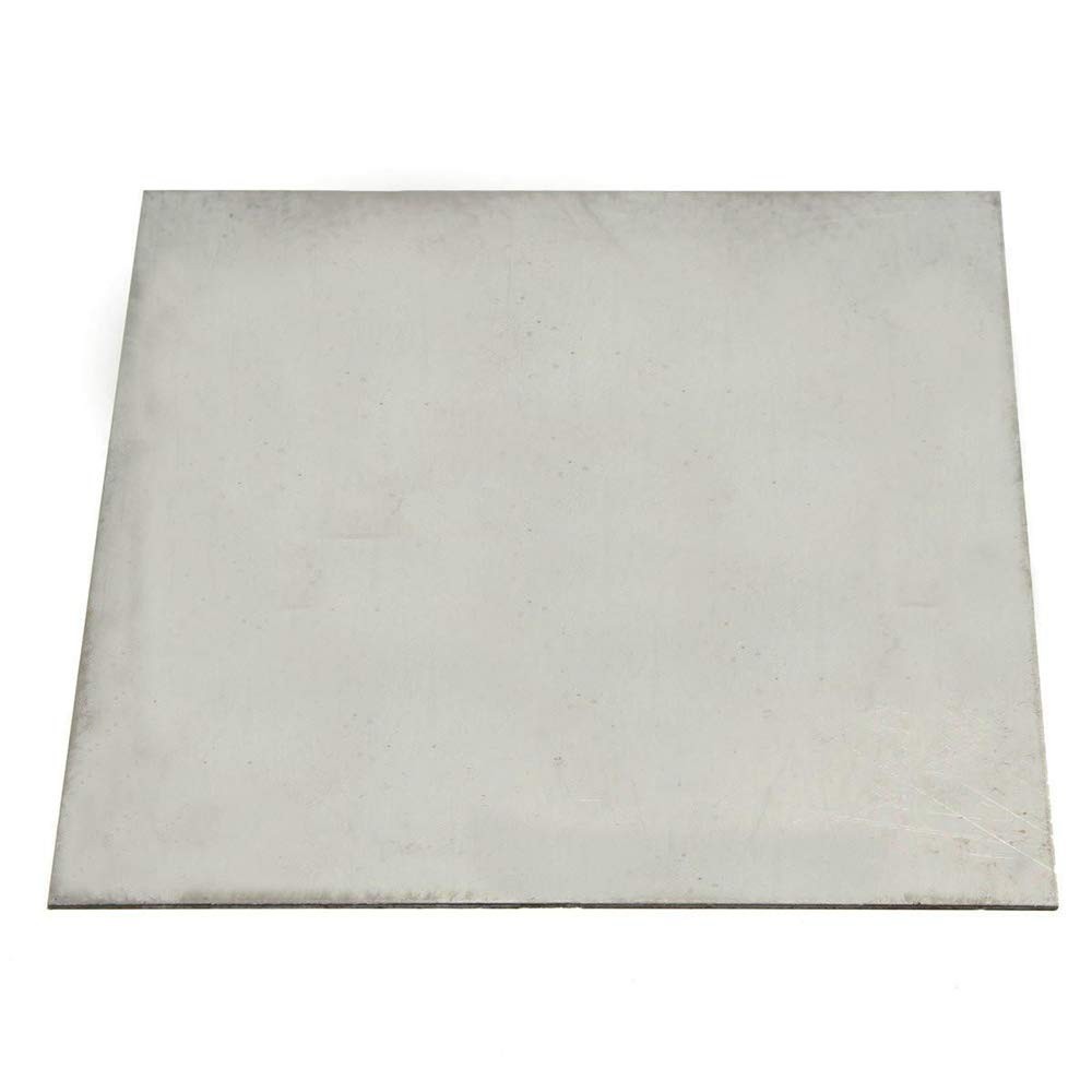 LTKJ 1mm Thick Grade 5 Titanium Alloy Metal Sheet Plate Silver 100 x 100 mm f…