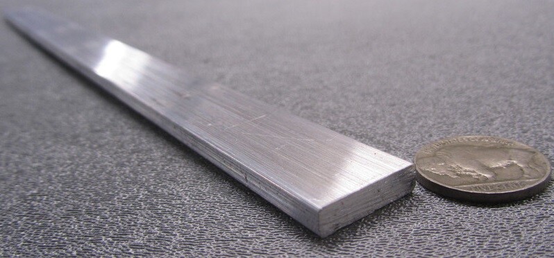 6061 T6511 Aluminum Bar, 3/16″ (.187″) Thick x 3/4 Wide x 36″ Length, 2 units