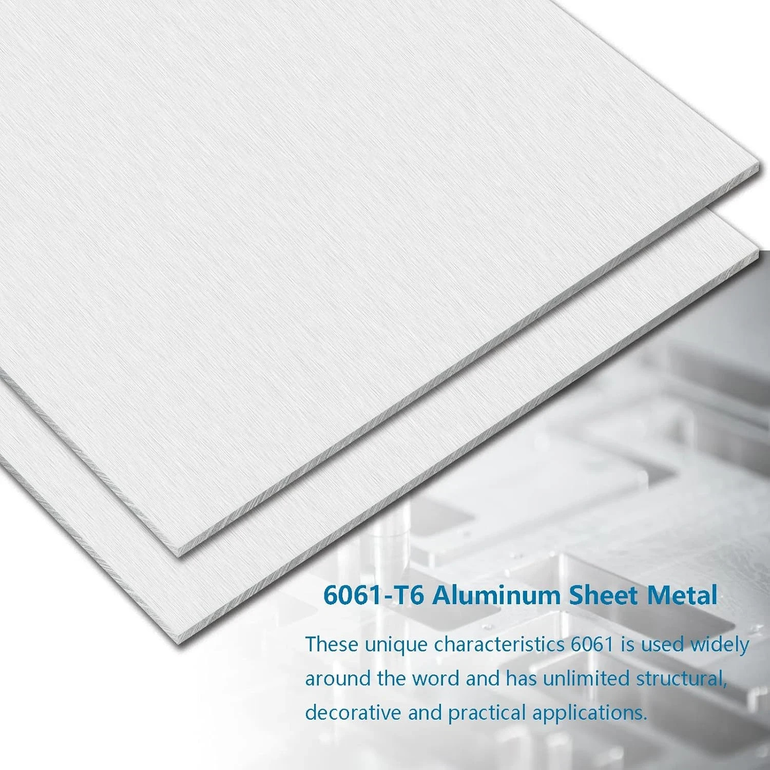 1/4Inch Thick Aluminum Sheet Plate, 6” X 12” Heavy Duty Aluminum Sheets Plates w