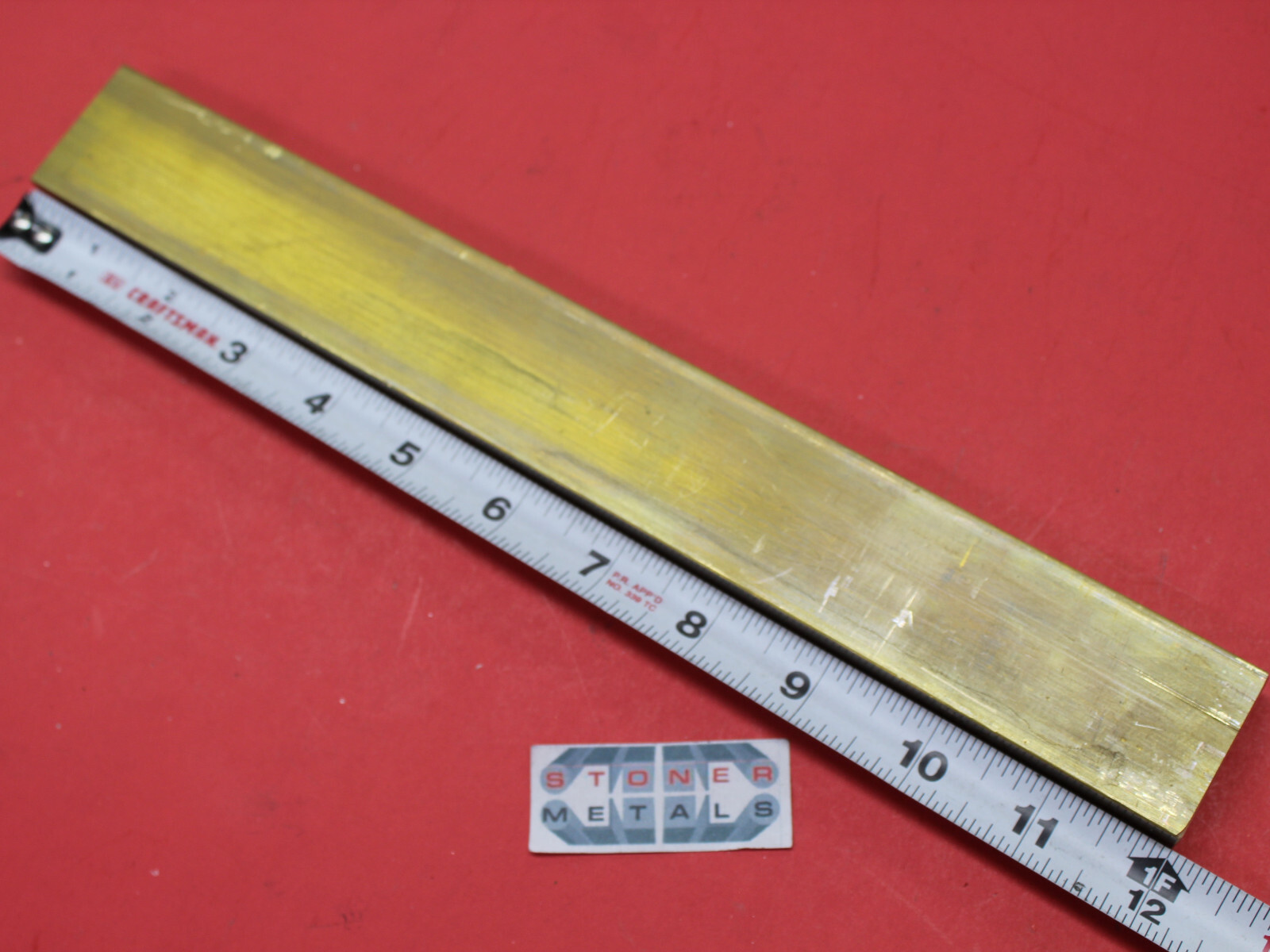 1/2″ x 1-1/2″ C360 BRASS FLAT BAR 12″ long Solid .50″ Plate Mill Stock H02