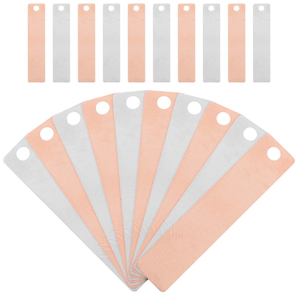 24 Pairs Electrode Strip for Experiment Copper and Zinc Anode Electrodes
